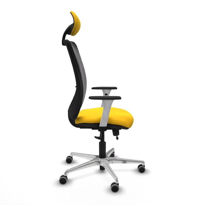 PIQUERAS Y CRESPO Silla de oficina Zulema Amarillo/Negro