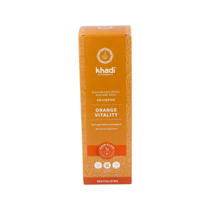 Khadi Champú Ayurvédico Vitalidad Naranja 200ml Khadi Champú Ayurvédico Vitalidad Naranja 200ml