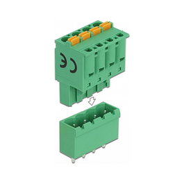 DeLOCK Bloque de terminales para PCB 4 pin 5,08 mm vertical