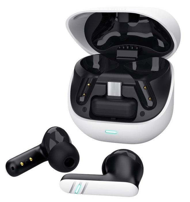 Trust GXT 409 Oxxie Auriculares Gaming Inalámbricos Blanco y Negro