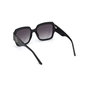 Guess Gafas GU7681 01B - Gafas de Sol de Mujer, Montura Square Negra, Cristal Ahumado Gradient, 54 mm, 19 mm puente, 140 mm patilla
