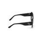 Guess Gafas GU7681 01B - Gafas de Sol de Mujer, Montura Square Negra, Cristal Ahumado Gradient, 54 mm, 19 mm puente, 140 mm patilla