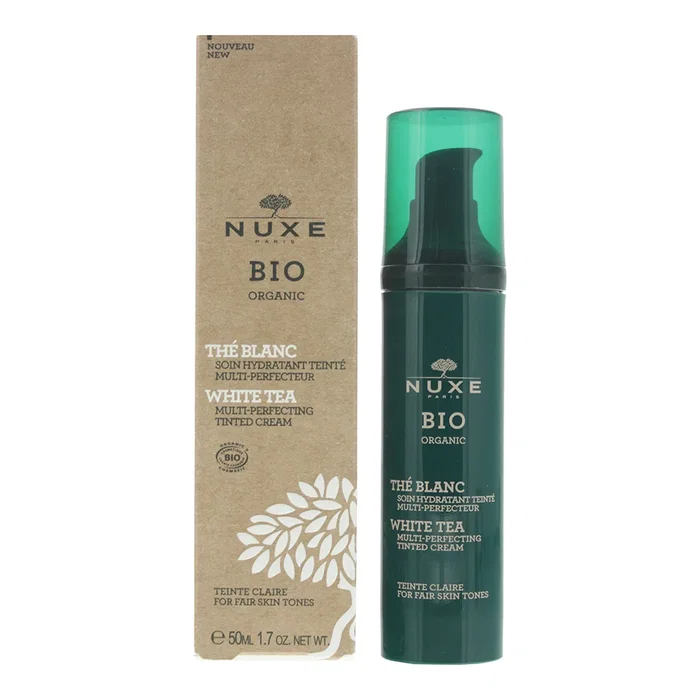 Nuxe Bio Organic White Tea Multi-Perfecting Tinted Face Cream 50ml - Fair Skin Tones Nuxe Bio Organic White Tea Multi-Perfecting Tinted Face Cream 50ml - Fair Skin Tones