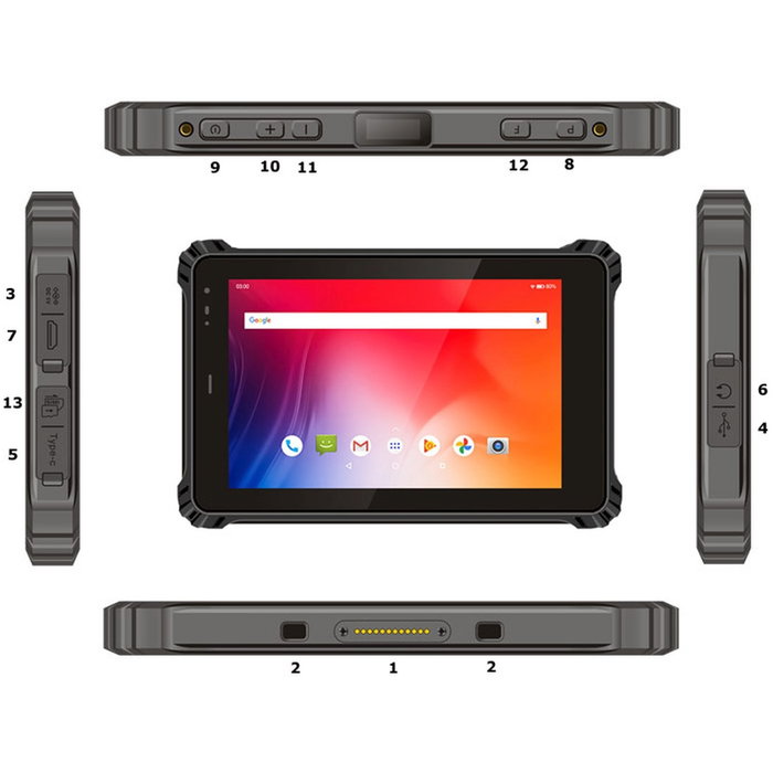 ALLNET Tablet Android Resistente Exterior NFC LTE Modelo X-trail-100-Light