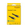 DeLOCK Cable Thunderbolt 4 81249 40 Gbps USB PD 3.1 240W 1 m Negro - 8K HDR, 2 Pantallas