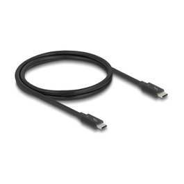 DeLOCK Cable Thunderbolt 4 81249 40 Gbps USB PD 3.1 240W 1 m Negro - 8K HDR, 2 Pantallas