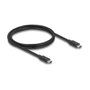 DeLOCK Cable Thunderbolt 4 81249 40 Gbps USB PD 3.1 240W 1 m Negro - 8K HDR, 2 Pantallas
