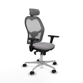 PIQUERAS Y CRESPO Silla de oficina Jorquera Gris con mecanismo Sincro