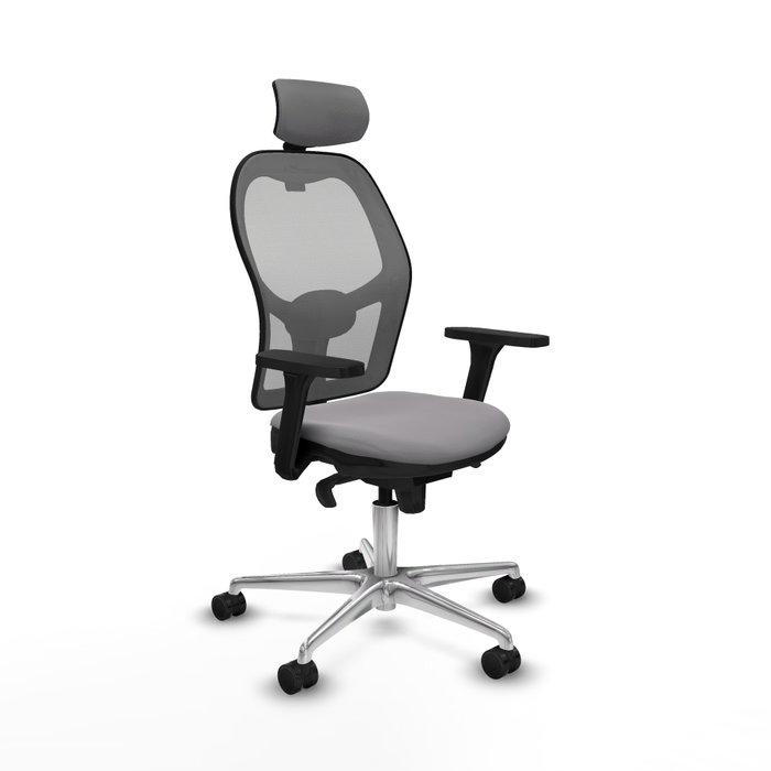 PIQUERAS Y CRESPO Silla de oficina Jorquera Gris con mecanismo Sincro PIQUERAS Y CRESPO Silla de oficina Jorquera Gris con mecanismo Sincro