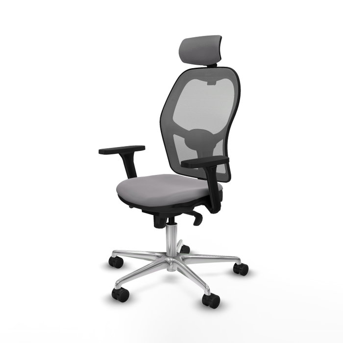 PIQUERAS Y CRESPO Silla de oficina Jorquera Gris con mecanismo Sincro PIQUERAS Y CRESPO Silla de oficina Jorquera Gris con mecanismo Sincro