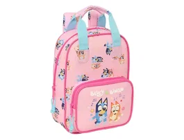 Mochila Infantil Safta Bluey Dance, para Colegios y Viajes, con Asas Acolchadas, Azul, 28 x 20 x 8 cm