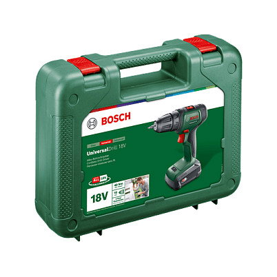 Bosch Universaldrill 18 Taladro de pistola 18V con batería de 1,5 Ah