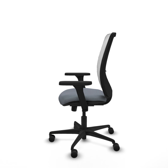 PIQUERAS Y CRESPO Silla de oficina Zulema con mecanismo Sincro, Gris y Blanco PIQUERAS Y CRESPO Silla de oficina Zulema con mecanismo Sincro, Gris y Blanco