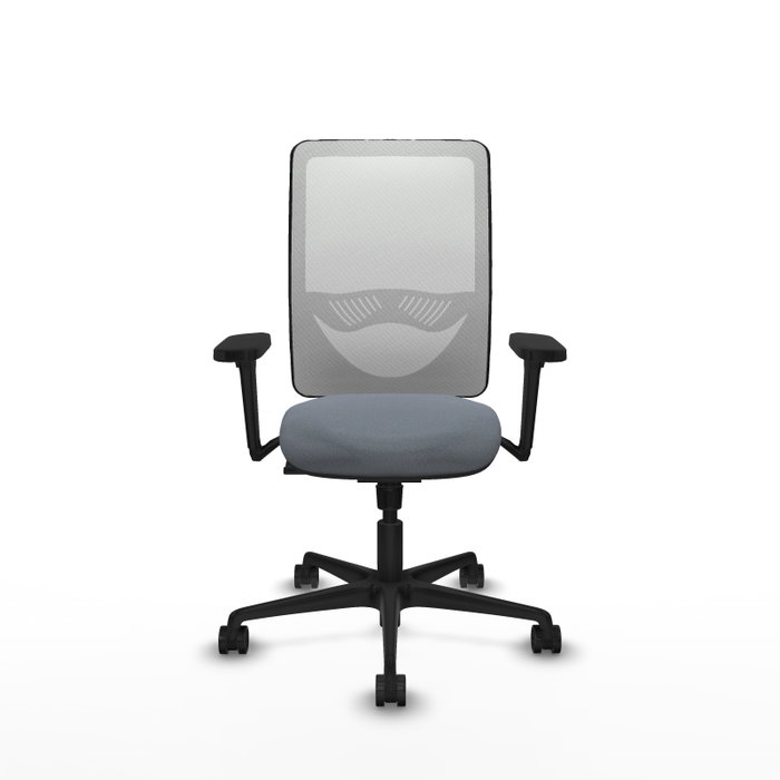 PIQUERAS Y CRESPO Silla de oficina Zulema con mecanismo Sincro, Gris y Blanco PIQUERAS Y CRESPO Silla de oficina Zulema con mecanismo Sincro, Gris y Blanco