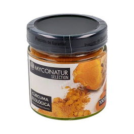 MYCONATUR Curcuma Polvo 100Gr. Eco Procedente de Agricultura Ecológica Sin Gluten Apto Veganos