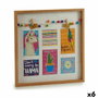 Portafotos de Pared Gift Decor Multicolor Madera Llama Borlas (6 Unidades)