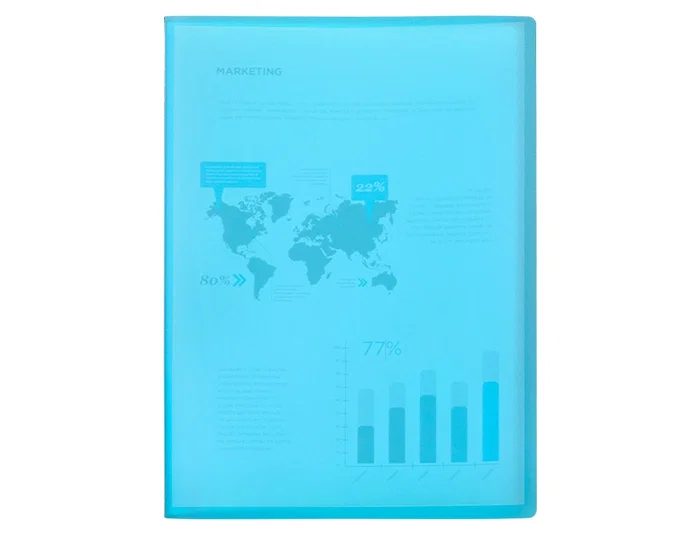 Liderpapel Carpeta de Escaparate 47042 con 20 Fundas DIN A4 Azul Translúcido Liderpapel Carpeta de Escaparate 47042 con 20 Fundas DIN A4 Azul Translúcido