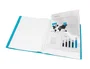 Liderpapel Carpeta de Escaparate 47042 con 20 Fundas DIN A4 Azul Translúcido
