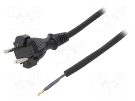 PLASTROL Cable de alimentación H05RR-F 2x1mm2 de 4,5m
