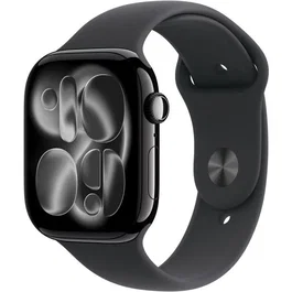 Apple MFC44ZRA Apple Watch Series 11 GPS + Cellular 46 mm Caja de aluminio negro azabache Correa deportiva negra M/L