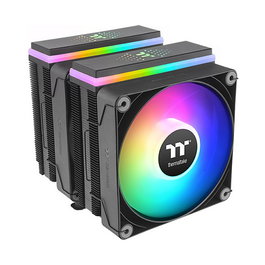 Thermaltake ASTRIA 600 Refrigerador de aire CPU ARGB Sync 2 ventiladores 12 cm, soporte LGA 1150/1151/1155/1200/1700/AM4/AM5, TDP 265W