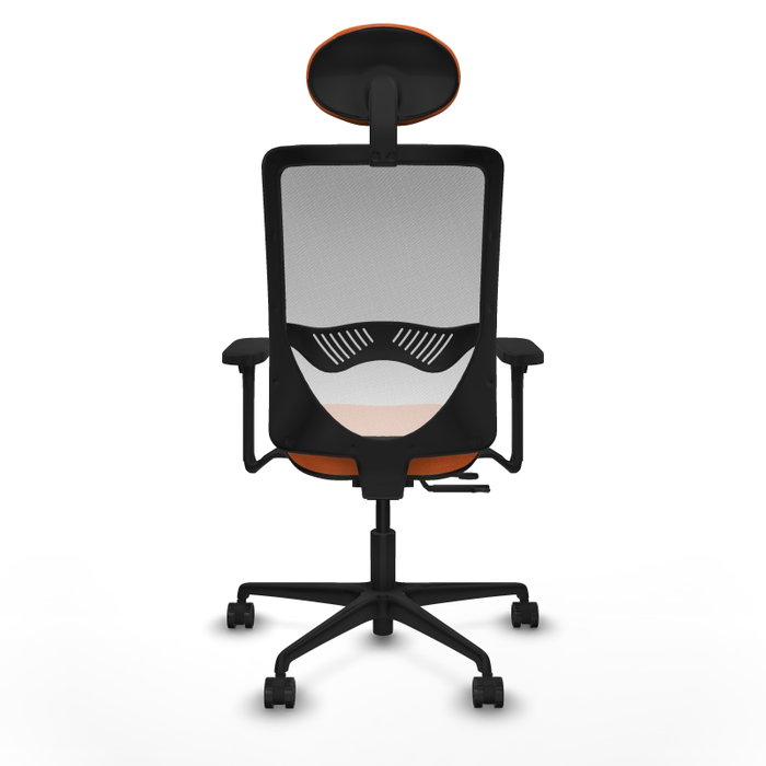 PIQUERAS Y CRESPO Silla de oficina Zulema Naranja y Blanco