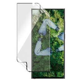 PanzerGlass Protector de Pantalla MATRIX Samsung Galaxy S23 Ultra, UWF con Aligner Kit, PET Transparente, Resistente a Rayones y Golpes, Antibacteriano