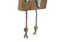 DKD Home Decor Decoración Colgante Mediterráneo Natural Blanco Mango y Resina 4 x 80 x 15.5 cm (2 Unidades)