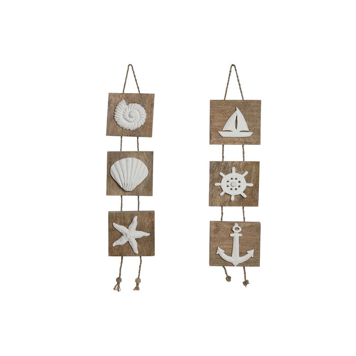 DKD Home Decor Decoración Colgante de Mango y Resina 15,5x4x80 cm, Surtido de 2 DKD Home Decor Decoración Colgante de Mango y Resina 15,5x4x80 cm, Surtido de 2