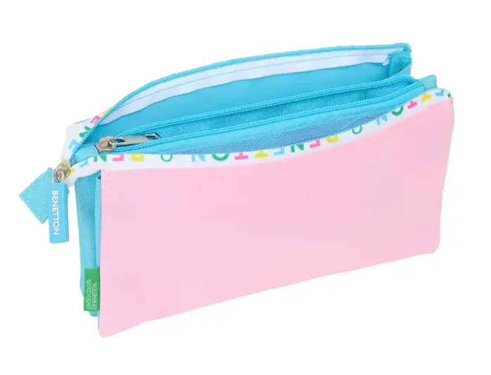 Safta Estuche portatodo triple Benetton Unique 120x30x220 mm Safta Estuche portatodo triple Benetton Unique 120x30x220 mm