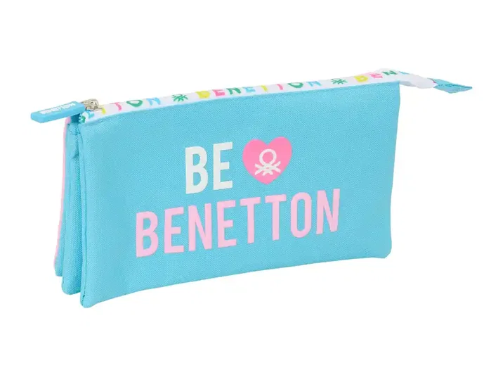 Safta Estuche portatodo triple Benetton Unique 120x30x220 mm Safta Estuche portatodo triple Benetton Unique 120x30x220 mm