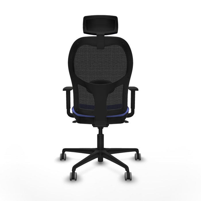 PIQUERAS Y CRESPO Silla de oficina Jorquera con mecanismo Sincro, Azul claro y Negro