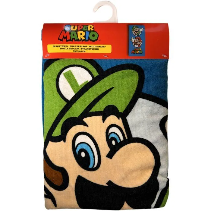 Super Mario Toalla de playa 100% microfibra 70x140 cm Modelo NO467