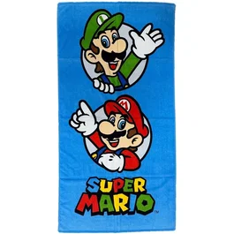 Super Mario Toalla de playa 100% microfibra 70x140 cm Modelo NO467