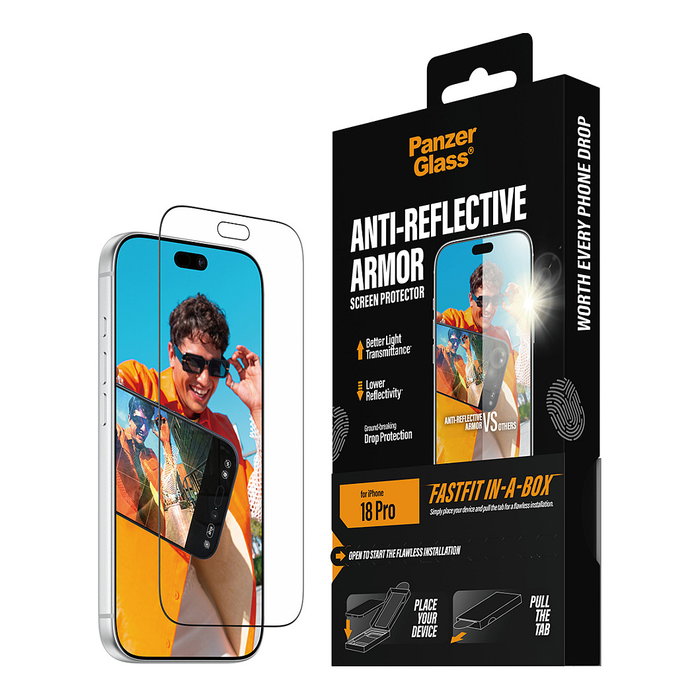 PanzerGlass Anti-reflective Armor Screen Protector iPhone 18 Pro