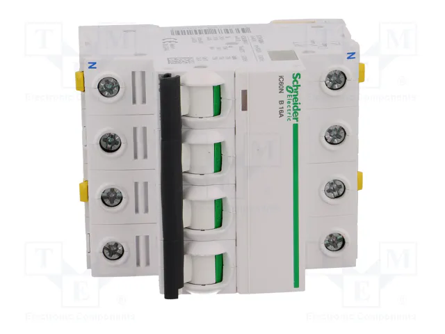 SCHNEIDER ELECTRIC Interruptor magnetotérmico iC60N 16A 3+N 400V AC 6kA SCHNEIDER ELECTRIC Interruptor magnetotérmico iC60N 16A 3+N 400V AC 6kA