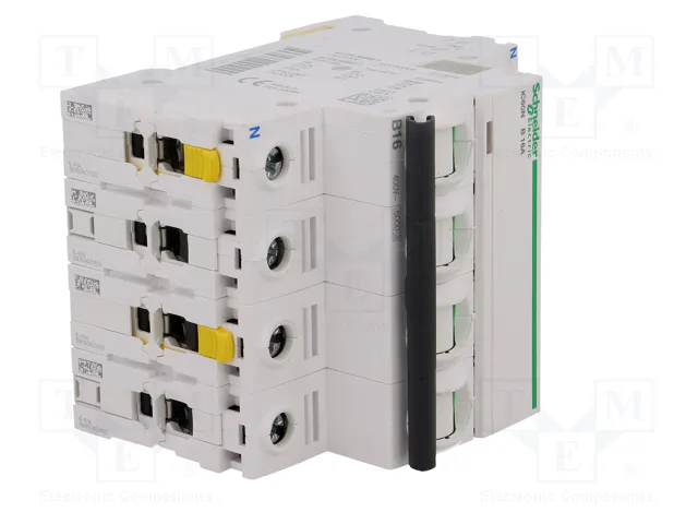 SCHNEIDER ELECTRIC Interruptor magnetotérmico iC60N 16A 3+N 400V AC 6kA SCHNEIDER ELECTRIC Interruptor magnetotérmico iC60N 16A 3+N 400V AC 6kA
