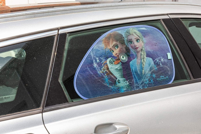 Disney Frozen Cortinas Laterales Coche Trapecio 65x38 cm 2 Piezas CZ10252