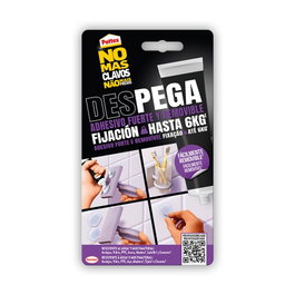 Pattex Adhesivo No Mas Clavos Pega Despega hasta 6 kg Blíster 12 unidades