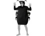 Disfraz de cucaracha negra con mono, gorro y alas para adulto
