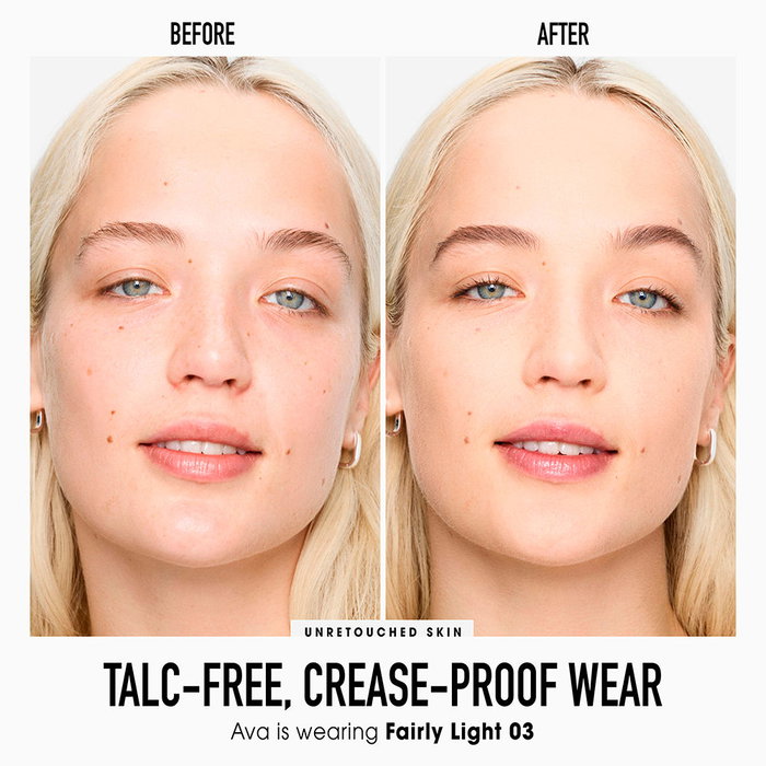 Bare Minerals Base de Maquillaje Compacta Mineral SPF 15 #03 Fairly Light - 8 g, Cobertura Ajustable, Larga Duración, Acabado Radiante y Natural