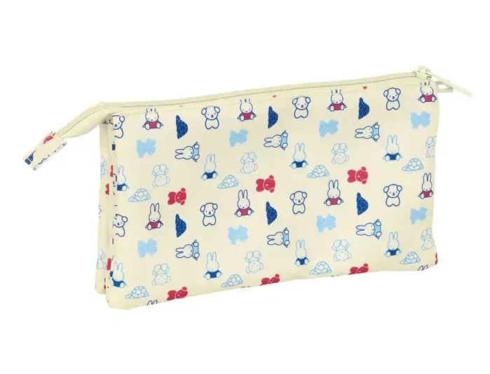 Safta Portatodo Triple Miffy Buddy Reciclado y Repelente al Agua