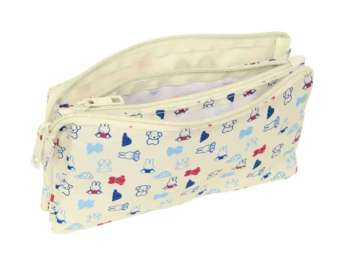 Safta Portatodo Triple Miffy Buddy Reciclado y Repelente al Agua