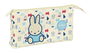 Safta Portatodo Triple Miffy "Buddy" Reciclado y Repelente al Agua 22x12x3 cm