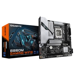 Gigabyte B860M GAMING WIFI6 Placa Base Intel B860 Micro-ATX LGA 1851 DDR5 9066MHz PCIe 5.0 M.2 2.5GbE LAN WiFi 6 Bluetooth 5.3 para CPU Intel Core Ultra Series