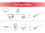 Equip 605517 Cable de Red Ethernet S/FTP Cat6 0.5 m Blanco, RJ-45 Macho a Macho, Libre de Halógenos, Gigabit Ethernet 1000 Mbps