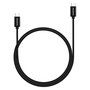 ADATA CACC-100PN-BK Cable USB-C a USB-C 1 Metro Negro USB 2.0 Compatible con PD 3.0 y QC 3.0 Hasta 100W de Carga Rápida