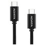ADATA CACC-100PN-BK Cable USB-C a USB-C 1 Metro Negro USB 2.0 Compatible con PD 3.0 y QC 3.0 Hasta 100W de Carga Rápida