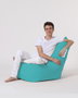 Atelier Del Sofa Puf de Jardín Turquoise, Máxima Comodidad y Estilo, Resistente al Agua, Fácil de Limpiar, Interior 100% Poliéster, Asiento 60 cm