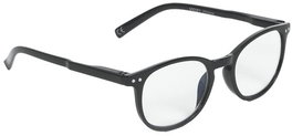 GROOVY Gafas de lectura graduadas redondas negro filtro azul +3.0
